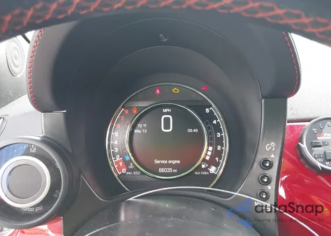 2015 Fiat 500 Abarth z USA, uszkodzony, nr VIN 3C3CFFFHXFT508276